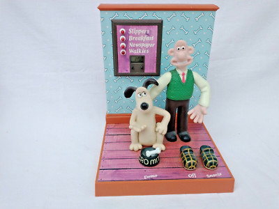 Vintage Retro Wallace & Gromit 1995 Talking Alarm Clock Novelty Wesco Working