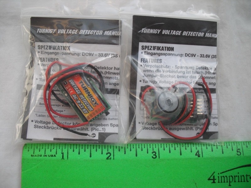 Lot of 2 Turnigy Power Systems Voltage Detector, DC 9-33.6V, R/C Plane Boat Car