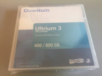 MR-L3MQN-01, Quantum LTO3 Ultrium 3 400/800GB 0.5 Data Tape Cartridge, New