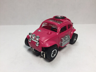 JL / AFX / AURORA / TYCO Thunderjet 500 VW BAJA-BUG PINK & AW Ultra G chass NEW
