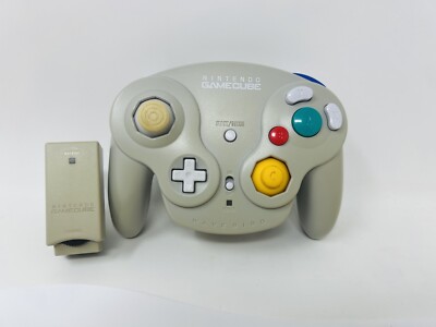Nintendo Gamecube Wavebird Controller Gray DOL-004 With Receiver DOL-005 OEM