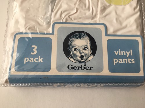 NEW 3 Pack GERBER VINYL PANTS 12M  18-24 lbs 100% Vinyl Baby Toddler