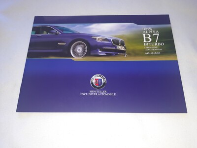 2010 BMW Alpina B7 BITURBO Limousine Prospekt Brochure Catalog 16 Seiten RAR  I