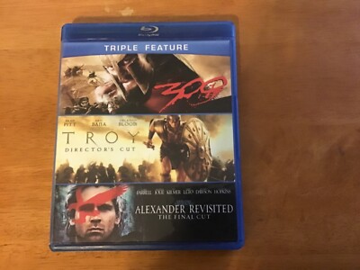 300 / Troy (Director's Cut) / Alexander Revisited: The Final Cut (Blu-ray, 2004)