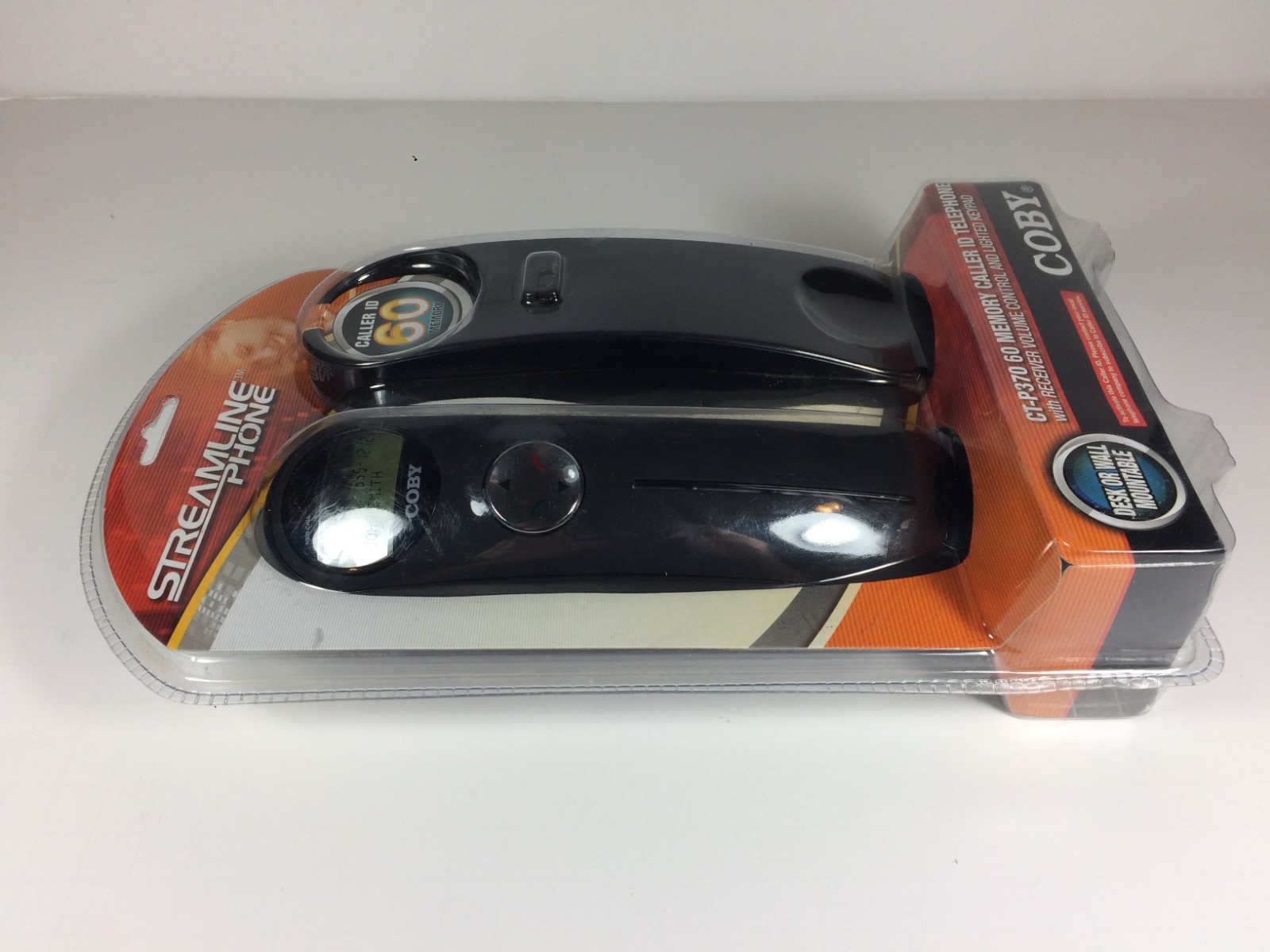 Coby Streamline Phone CT-P370 60 Memory Caller ID Telephone 2004