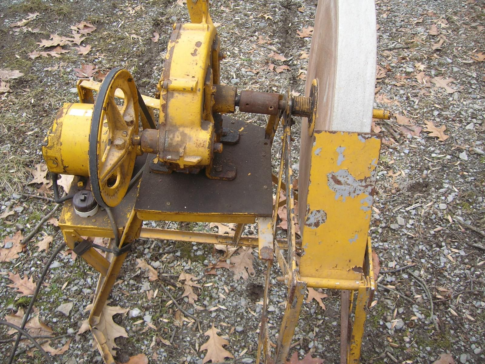 Antique Electric Grinding Sharpening Stone Wheel Farmhouse Vintage Country Chic
