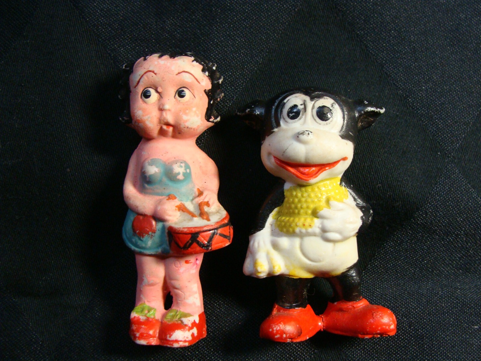 RARE 1930s BETTY BOOP & Her Boyfriend BIMBO Figurines By