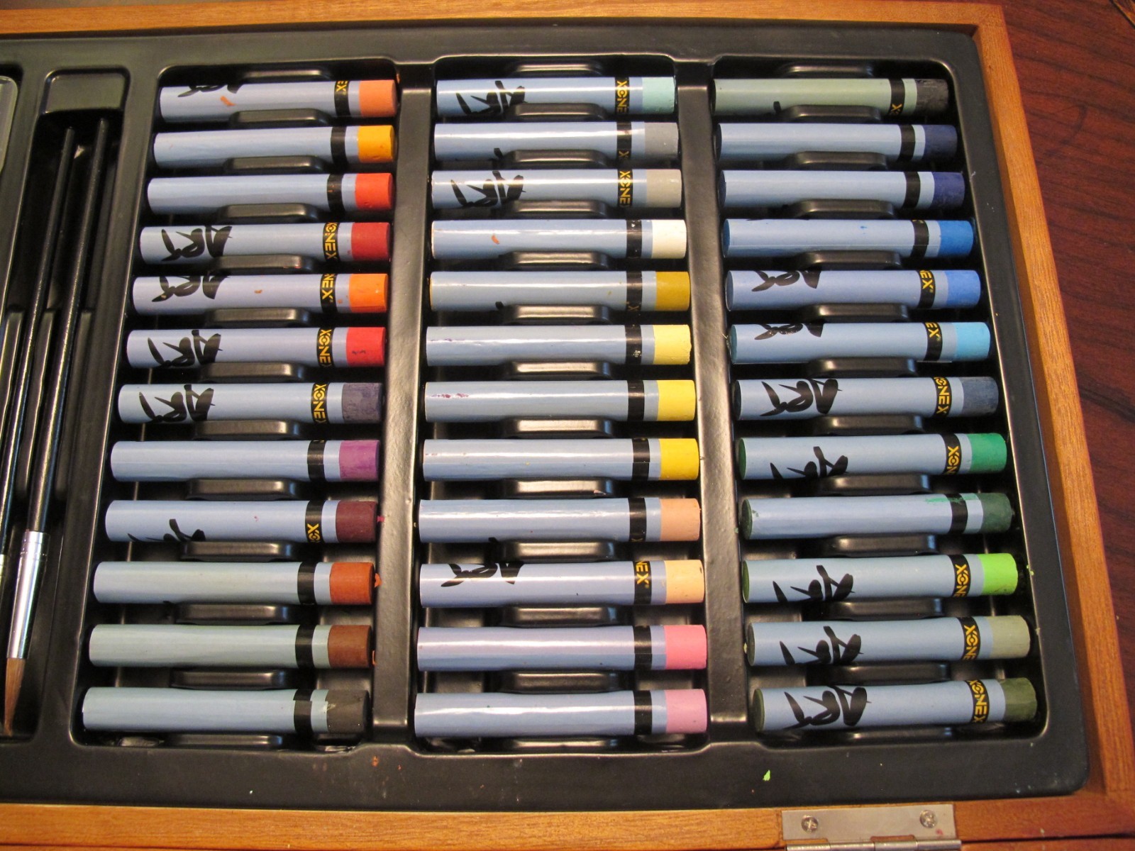 Xonex Cherry Wooden Classic Art Box Set drawing crafts colors brushes pencils