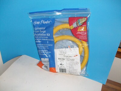 HOME PLUMBER UNIVERSAL GAS RANGE INSTALLATION KIT 5/8'' OD X 48'' PM15X113DS