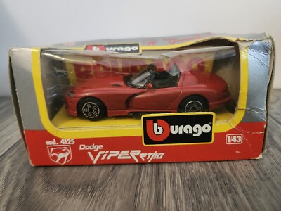 Burago Dodge Viper RT/10 Red Diecast Sports Car