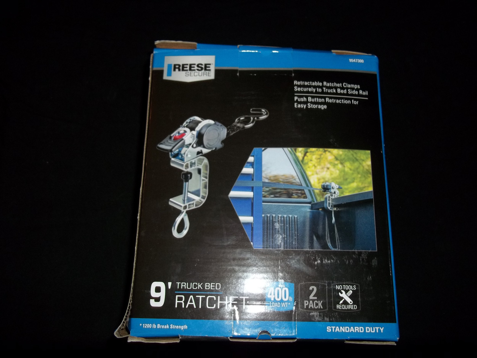 Reese Secure 9547300 9' Standard Duty Truck Bed Ratchet - 2 Pack