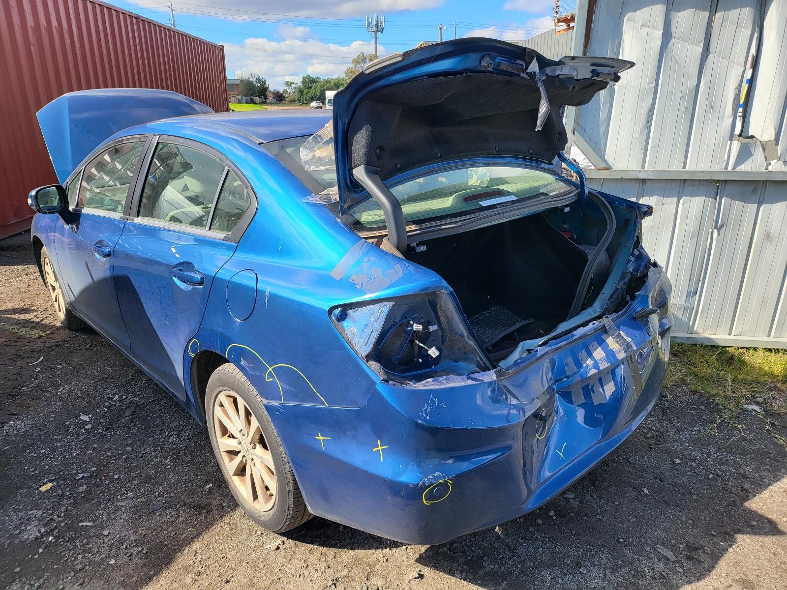 Honda Civic Left Rear Door Window Regulator 9th Gen 02/2012-04/2016 - thumbnail 5