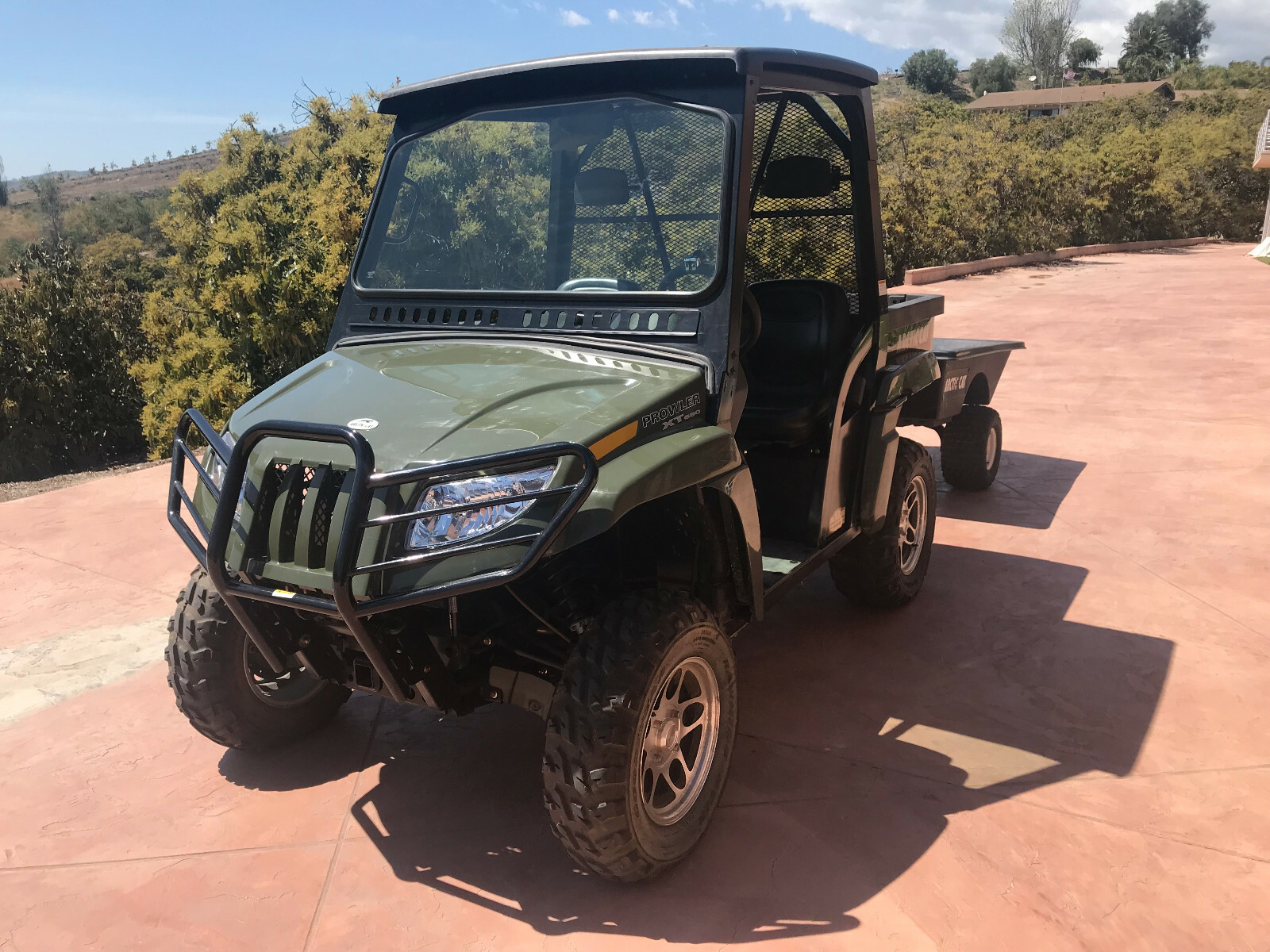 2008 Arctic Cat 4x4 Side x Side XT 650 with Trailer, Hitch, 3 spare wheels/tires