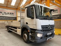 MERCEDES BENZ AROCS 1824 4X2, 18 TONNE DROPSIDE FLATBED - 2017 - SJ66 NKT