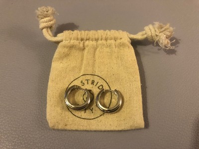 Astrid & Miyu Ripple Hoops In Silver