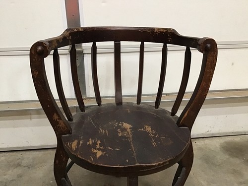 Antique American Country Store Chair-amazing Design-great Patina-CHECK IT OUT!!