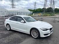 2012/62 BMW 320D LUXURY 6 SPEED MANUAL-PEARL WHITE-BLACK LEATHER-12 MONTHS MOT!!