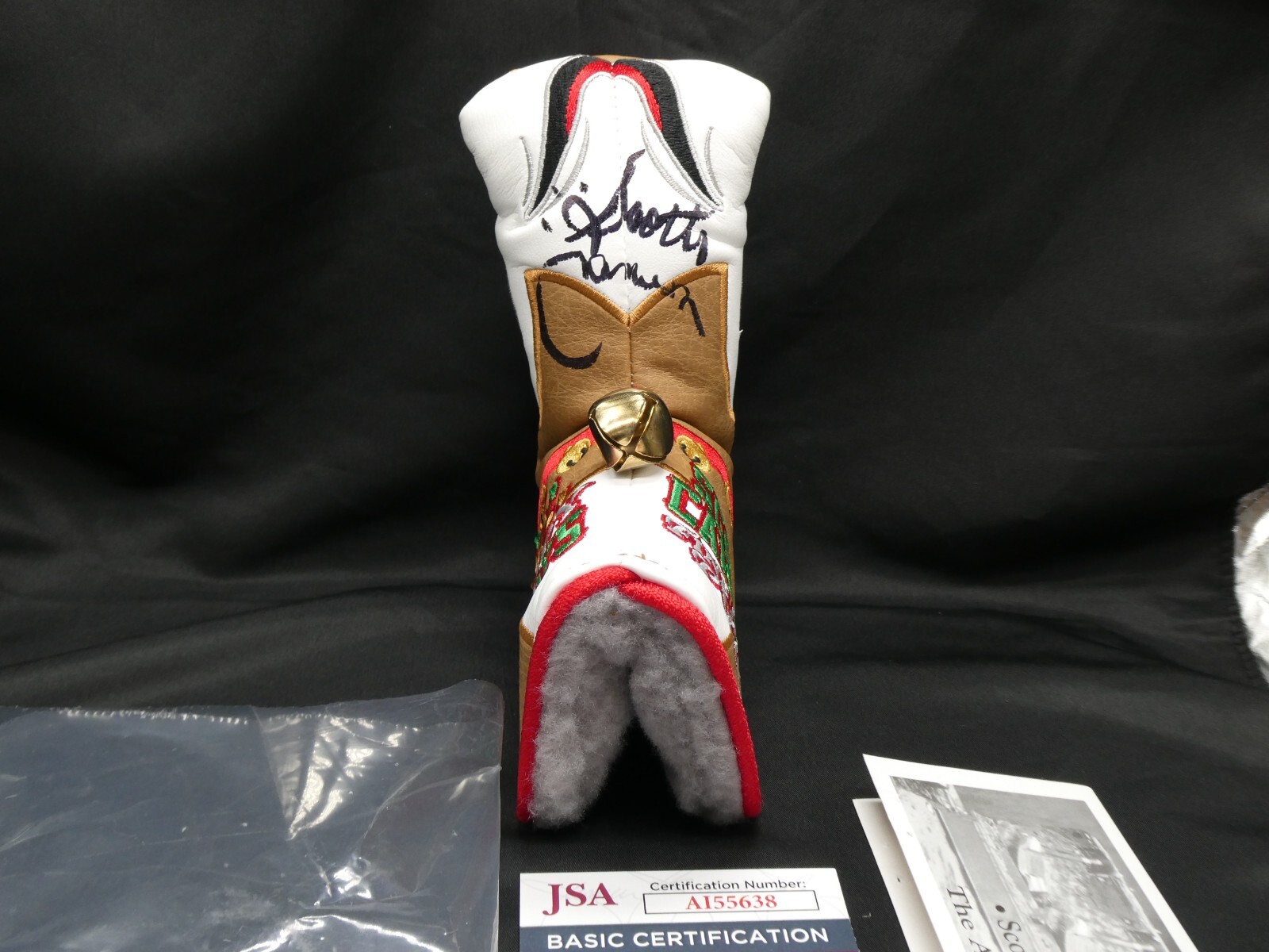 Scotty Cameron Signed Holiday Rudolph Putter Cover JSA