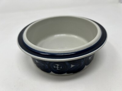 ARABIA OF FINLAND ANEMONE BLUE Round Vegetable Bowl