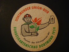 Beer COASTER Bar Mat ~ DORTMUNDER UNION Brauerei ...
