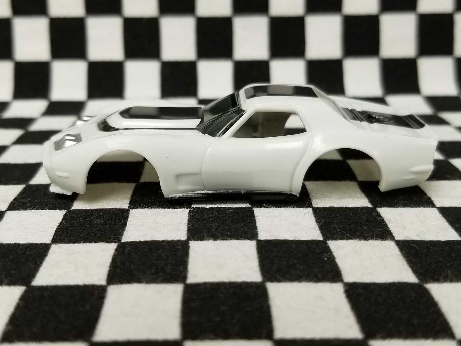 White & Black AF Xtras A/P A Production Corvette - AFX, TOMY, Auto World