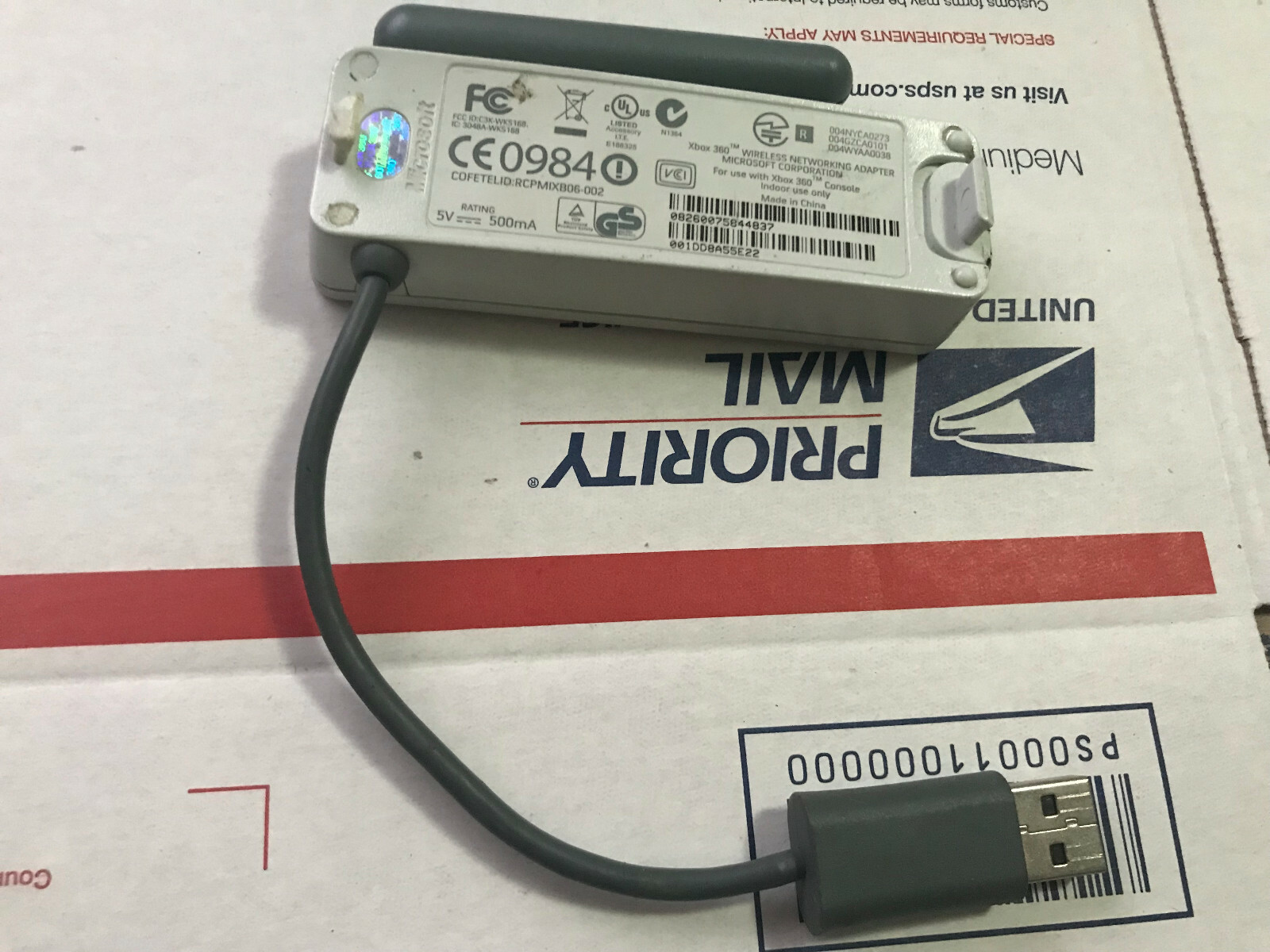 Genuine Microsoft Xbox 360 Wireless Networking Internet USB Adapter WiFi