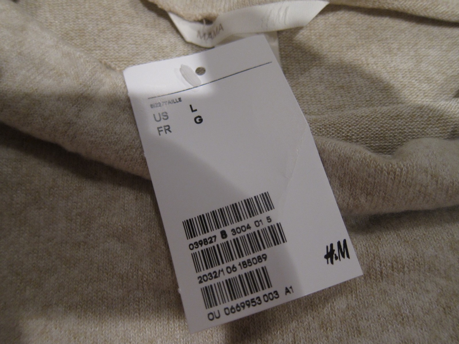 NWT H&M MAMA FINE KNIT DRESS ASO MEGHAN MARKLE SIZE LARGE SOLD OUT!