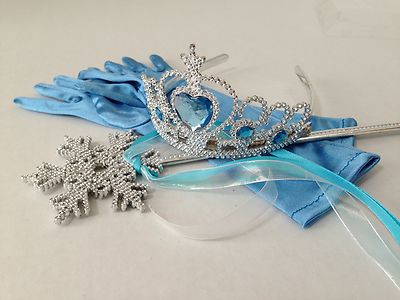 elsa gloves and crown
