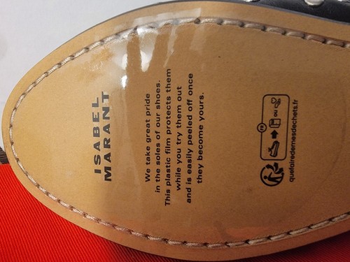 Pre-owned Isabel Marant Black Leather Belna Studded Ballet Flat