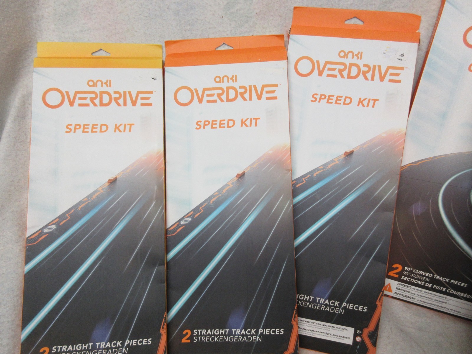 Six Anki OVERDRIVE Expansion Track Corner Kit and Straight Speed kit! New