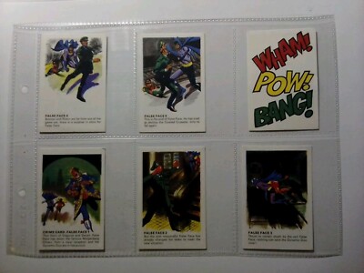 1966 MACLEANS TOOTH PASTE-BATMAN SER.-FALSE FACE+POW-FULL-5/1