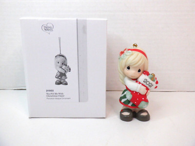 Precious Moments You Fill Me With Christmas Cheer 2021 Porcelain Ornament 211002