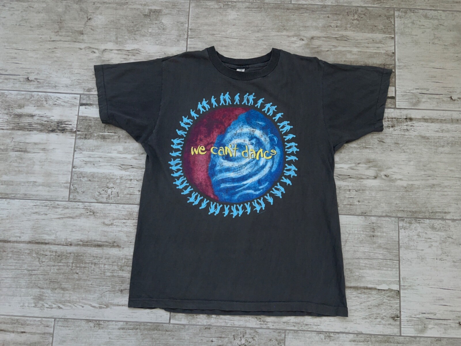 Vintage 1992 Genesis We Cant Dance Band Tee T Shirt Single