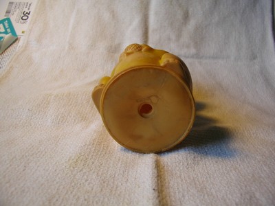 Vintage Squeaky rubber toy squirrel with acorn