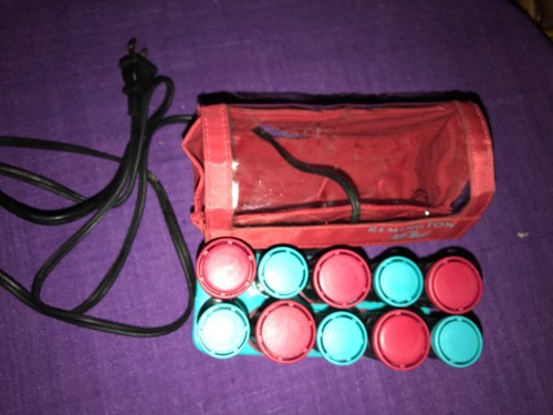 Remington Electric  All That! Ceramic Rollers Hot Hair Curlers W/Cord Used