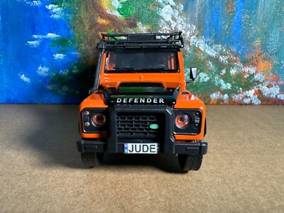 LANDROVER DEFENDER PERSONALIZED PLATES Model Toy Car boy dad birthday gift Boxed