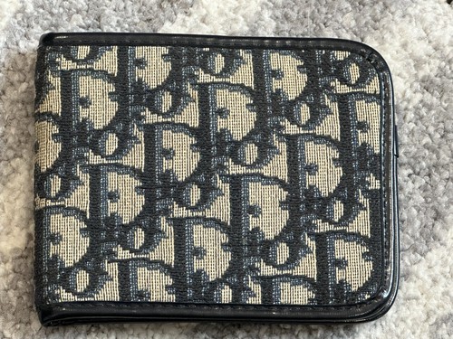 良品✨Christian Dior Trotter Bifold Wallet CHRISTIAN DIOR Bifold Wallet with Coin Pocket Trotter