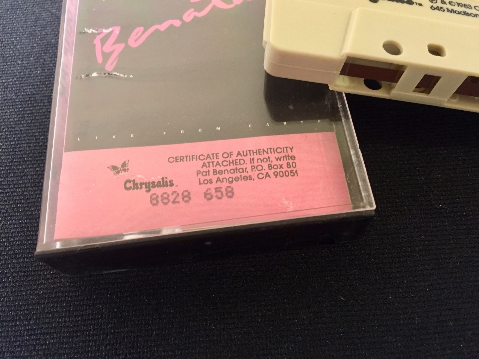 Pat Benatar Cassette Tape:  Live From Earth