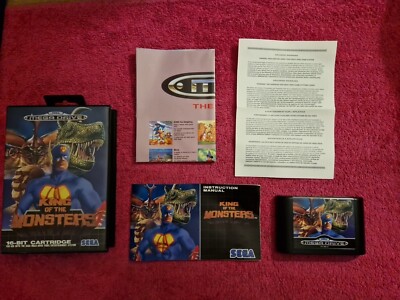 Collectors King Of The Monsters Sega Mega Drive Complete 16 Bit Retro Pal 