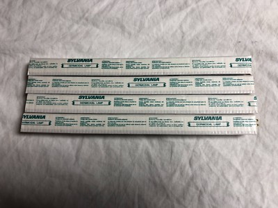 Lot of 4 SYLVANIA 9'' G6T5 UV-C Replacement Germicidal UV Bulb Lamp NEW IN BOX 