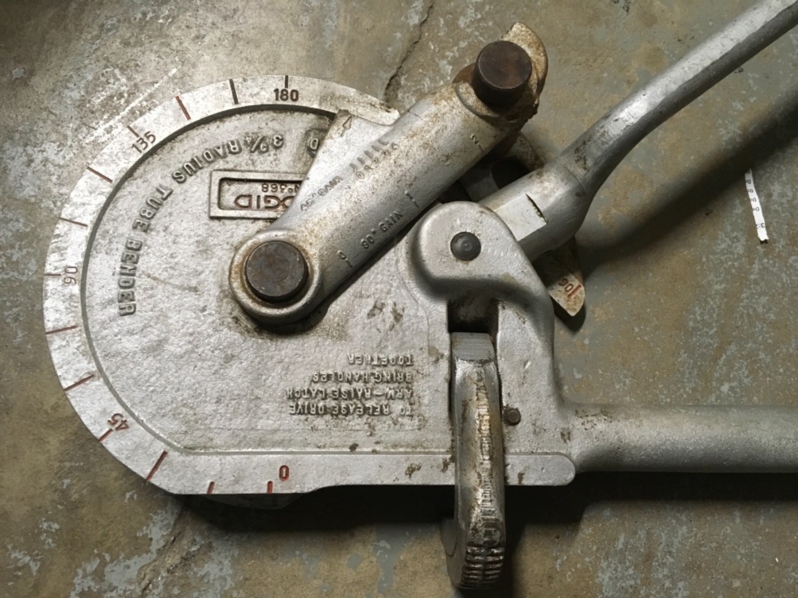 Rigid 3 3/4 Radius Tube Bender 368