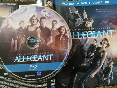 The Divergent Series: Allegiant Blu Ray (DISC ONLY) + Artwork