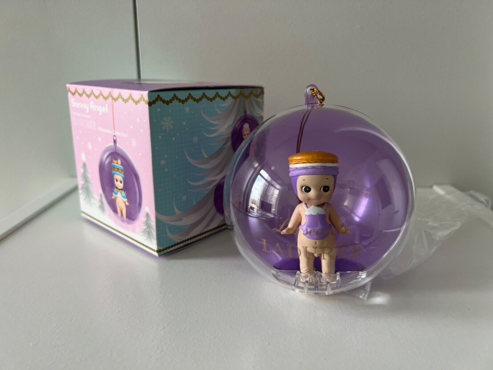 Sonny Angel Limited Edition Laduree Purple Macaron Rose Sonny Angel Limited Edition Laduree Purple Macaron Rose