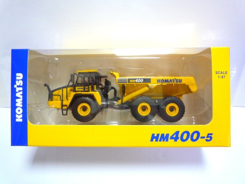 Komatsu Offizielles Druckgussmodell Knickgelenkter Muldenkipper Hm400-5 / Jap...