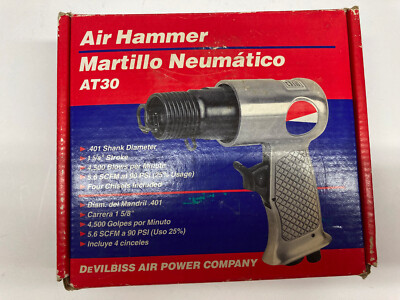 DeVilbiss Pneumatic Air Hammer with 4 Chisels, China