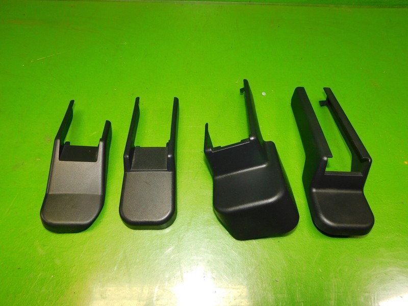 14-17 Infiniti QX50 OEM passenger right front seat mount bolt covers trim SET
