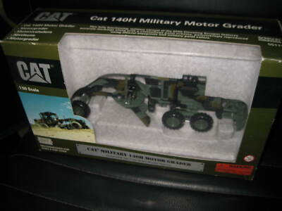 CAT CATERPILLAR 1:50 NORSCOT MILITARY 140H MOTOR GRADER OLD SHOP STOCK 55111