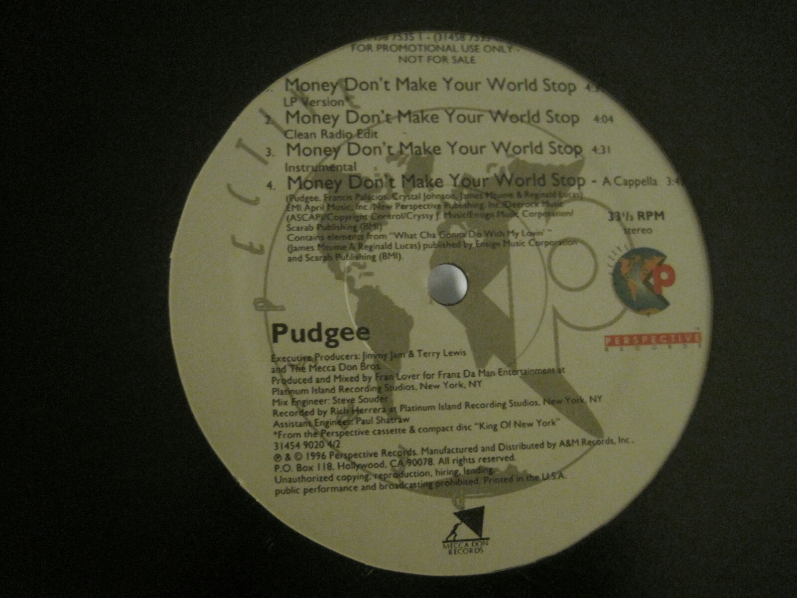 Pudgee: Money Don't Make Your World Stop/Make Em Die: Cassette Single Pudgee: Money Don't Make Your World Stop/Make Em Die: Cassette Single
