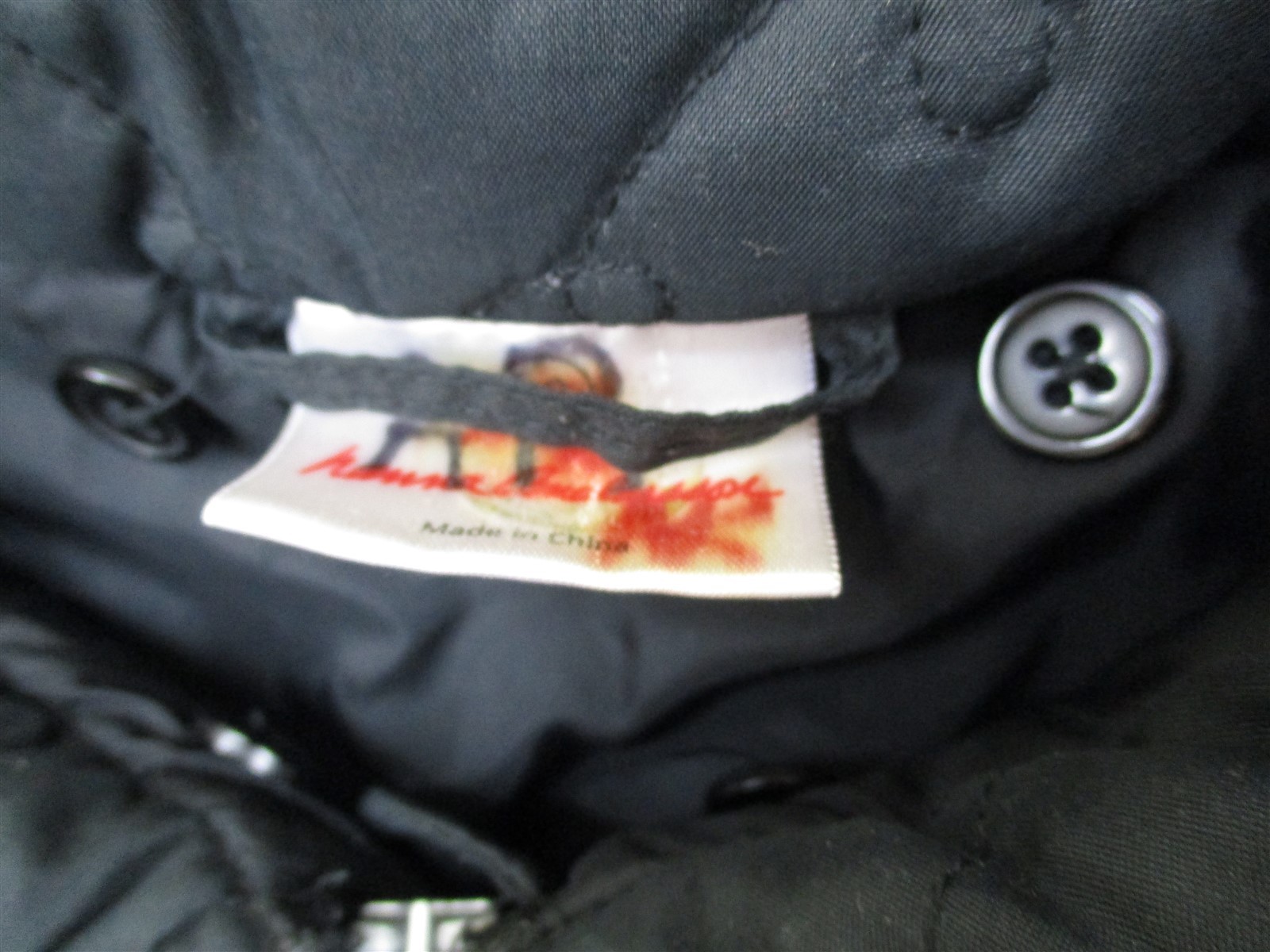 HANNA ANDERSSON K3404 Toddler Girl's Size 24M Embroidered Casual Black Jacket