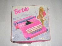 BARBIE CHILDS TYPEWRITER RIBBON *FULLY INKED* FOR MACHINES WITH ORIGINAL SPOOLS*